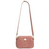 Bow Ladies Small Square Bag Shoulder Messenger Bag Large Capacity Mobile Phone Bag fit 18mm snap button jewelry