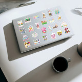 100pcs happy easter graffiti stickers decorative suitcase notebook waterproof detachable stickers