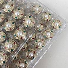 20MM  pearl golden   snap buttons