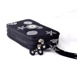 Leopard print Pattern multicolor multilayer leather clutch fit 18mm snap button jewelry