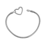 New Partnerbeads Stainless Steel bracelet for charms DIY，length17/18/19/20/21CM