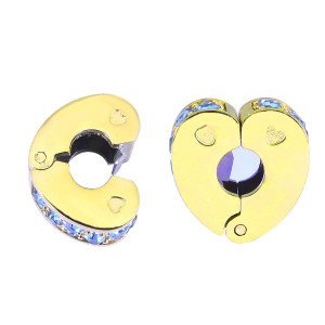 Partnerbeads Stainless Steel  stoper button  Beads love