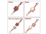 Magnetic Jewelry Buckle Gold Silver Necklace Buckle Closure Bracelet Extender For Jewelry Making