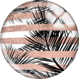 20MM Pink  pattern Print  glass snaps buttons