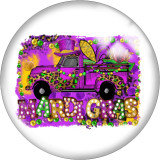 20MM Purple love Car Print  glass snaps buttons