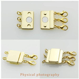 Jewelry Accessories Layered Necklace Buckles Stacked Necklaces Multilayered Buckles Magnet Clasps