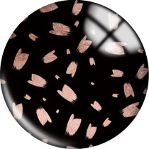 20MM Pink  pattern Print  glass snaps buttons
