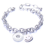 Bell Double Layer Stainless Steel Bracelet for Men and Women Couples fit snaps jewelry