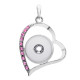 Love snap sliver Pendant  fit 20MM snap button jewelry