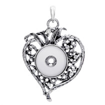 Love snap sliver Pendant  fit 20MM snap button jewelry
