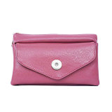 New Crossbody Shoulder Bag Lychee Pattern Flap Fashion Clutch fit 18mm snap button jewelry