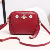 Trendy women's bag fashion messenger bag pearl shoulder mini bee small bag fit 18mm snap button jewelry