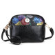 Crossbody bag retro stitching multi-layer mobile phone shoulder bag fit 18mm snap button jewelry