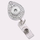 360° rotation Metal Badge Reel ID holder, retractable badge holder Stretchable to 60CM Fit 18/20mm snaps snaps jewelry