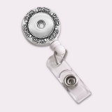 360° rotation Metal Badge Reel ID holder, retractable badge holder Stretchable to 60CM Fit 18/20mm snaps snaps jewelry