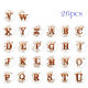 20MM Alphabet snap button 26 words glass  interchangable snaps jewelry