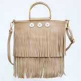 Iron Tote Tassel Bag Shoulder Crossbody Bag fit 18mm snap button jewelry