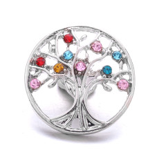 20MM tree of life rhinestones design  Metal snap buttons