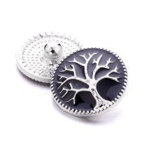 20MM tree of life enamel design  Metal snap buttons