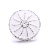 20MM enamel  Rhinestones design  Metal snap buttons