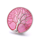 20MM tree of life enamel design  Metal snap buttons