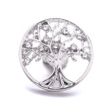 20MM tree of life rhinestones design  Metal snap buttons
