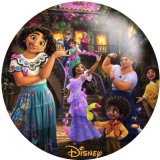 20MM Cartoon Music princess glass snaps buttons