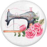 20MM sewing machine Flower glass snaps buttons