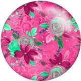 20MM Flower Colorful glass snaps buttons