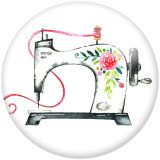 20MM sewing machine Flower glass snaps buttons