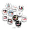 20MM sewing machine Flower glass snaps buttons