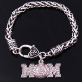 Baseball Softball Diamond MOM Alloy Bracelet Mother's Day
