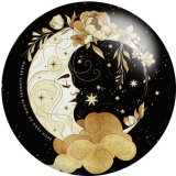 20MM moon girl glass snaps buttons