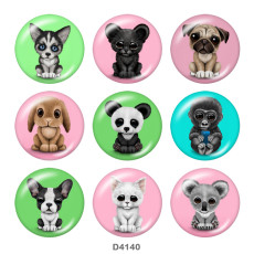Painted metal 20mm snap buttons  Print