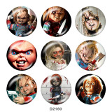 Painted metal 20mm snap buttons  Annabel Print