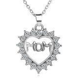 Love Diamond Necklace MOM Mother's Day Gift 45+5cm