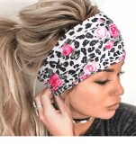 Chrysanthemum Floral Print Women's Hijab Sports Hair Bandwidth Yoga Headwear