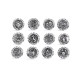 20MM  twelve constellations  design  Metal snap buttons