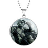 10 styles Star Wars Stainless Steel Rainted Phase Box Photo Necklace  Chain Length 60cm  Diameter 2.7cm