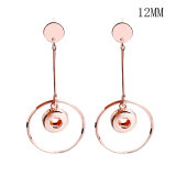 Alloy Earrings charms fit 12MM snap button jewelry