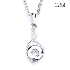 Necklace 80CM chain  metal  fit 12MM chunks snap button jewelry