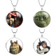 10 styles Star Wars Stainless Steel Rainted Phase Box Photo Necklace  Chain Length 60cm  Diameter 2.7cm