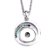 Necklace 80CM chain  metal  fit 20MM chunks snap button jewelry