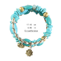 Turquoise Onyx Beaded Multi-Wrap Bracelet