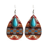 turquoise drop earrings western boho