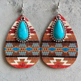 turquoise drop earrings western boho