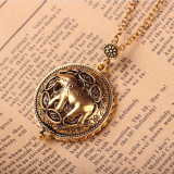 Magnifying Glass Necklace Creative Butterfly Anchor Tree of Life Elephant Pendant