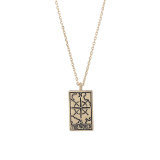 45CM Tarot Pendant Necklace Clavicle Chain Gold