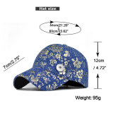 High Quality Printing Hip Hop Baseball Cap Cotton Gold Thread Baseball Cap Letter Printing Peaked Cap fit 18mm snap button jewelry