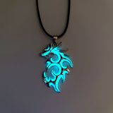 Luminous Flame Dragon Necklace Transfer Luminous Pendant